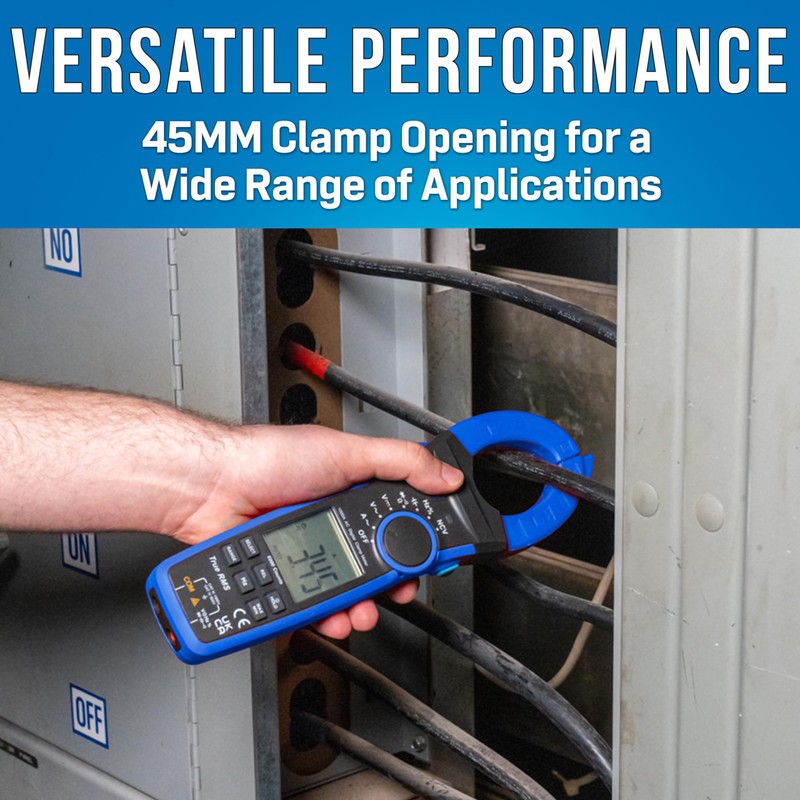 Jonard Tools ACM-1000 Digital Clamp Meter, 1000V/1000A TRMS Multimeter with