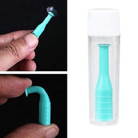 Convenient Soft Hard Contact Lens Remover Inserter Suction Stick for Effortless Lens Application, Green, 5.1cm