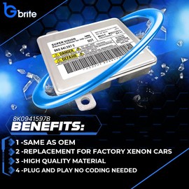 GBrite - x1 8K0941597 B E C Xenon Oem HID Headlight Ballast Control Unit Keboda D3S D3R A.UDI A3 8P 8V A5 V.W G.OLF MK7 GTD GTI