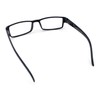SA106 Black Narrow Rectangular Spring Hinge Plastic Clear Lens Eye