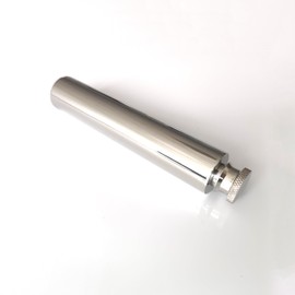 CNFLASK Stainless Steel 2oz Flat Bottom Tube Flask Mini Tube Drinkware Portable Cylindrical Hip Flask (Mirror Finish)