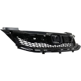 Garage-Pro Grille Assembly Compatible with Honda Accord 2016-2017 Painted-Black Coupe - CAPA