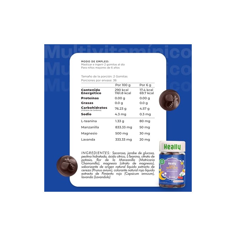 Pack Niños: Multivitamínico y Suplemento Para El Sueño HEALLY