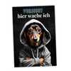 siviwonder Dog Sign with German Text "Vorsicht Dachshund" Dog Saying