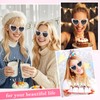 WantGor Birthday Glasses, Heart Sunglasses Birthday Babe Party Gift Accessories