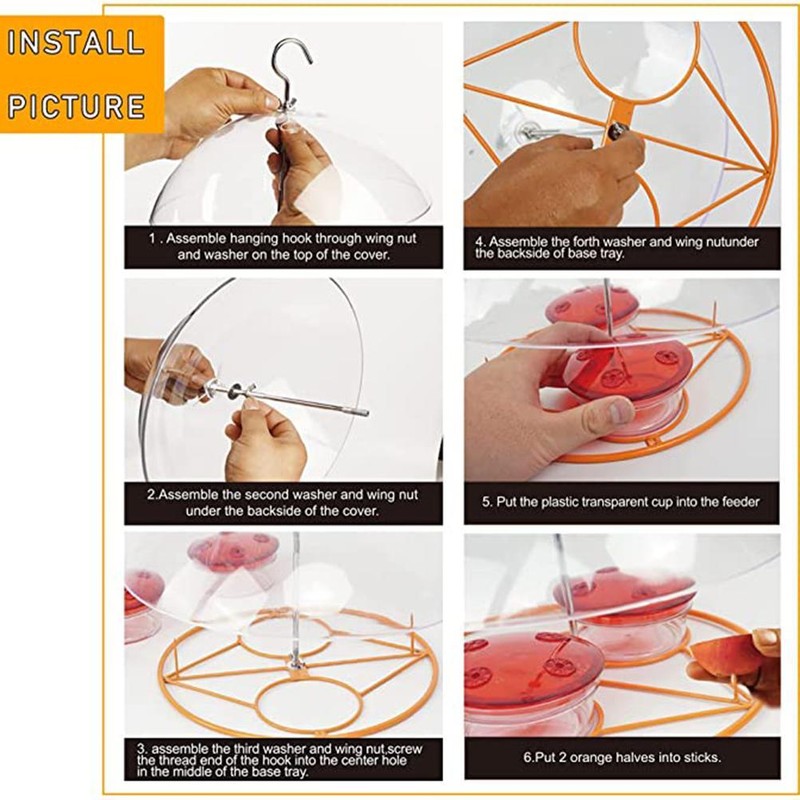 Hummingbird Feeders for Outdoors Hanging Bird Feeder with 8 Feeding