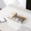HBlife Acrylic Desk Drawer Organizer Tray with 6 Compartments, Small
