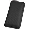 Legare Carbon Leather Long Wallet, Stores Up to 18 Cards,