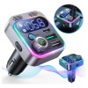 Transmisor Fm Bluetooth 5.3 Para Coche Con Adaptador Pd 48w