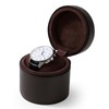 Oirlv Luxury Leather Watch Travel Case Single Watch Case with