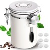 Esilihom Airtight Coffee Bean Storage, 1800ML Coffee Container, Stainless Steel