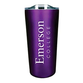 The Fanatic Group Emerson Double Walled Soft Touch Tumbler, Design-2 - Purple