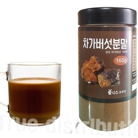 Russian Siberian Chaga Mushroom Powder Powder Beta Glucan Birch CHAGA Effectiveness 160g 1 box / 러시아산 시베리안차가버섯 분말 가루 베타글루칸 자작나무 CHAGA 효능 160g1통