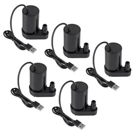 UMLIFE 5PCS DC 3-5V USB Micro Submersible Mini Low Noise Brushless Water Pump for Aquariums Fish Tank Pond Fountain Hydroponics Garden（Vertical）