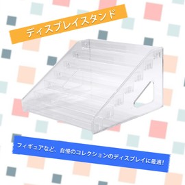 Pure Seek Product Display, Display Stand, 7 Tiers, Exhibition Stand, Figure, Cosmetic, Display, Clear Case (7 Tiers), Easy Assembly, Acrylic