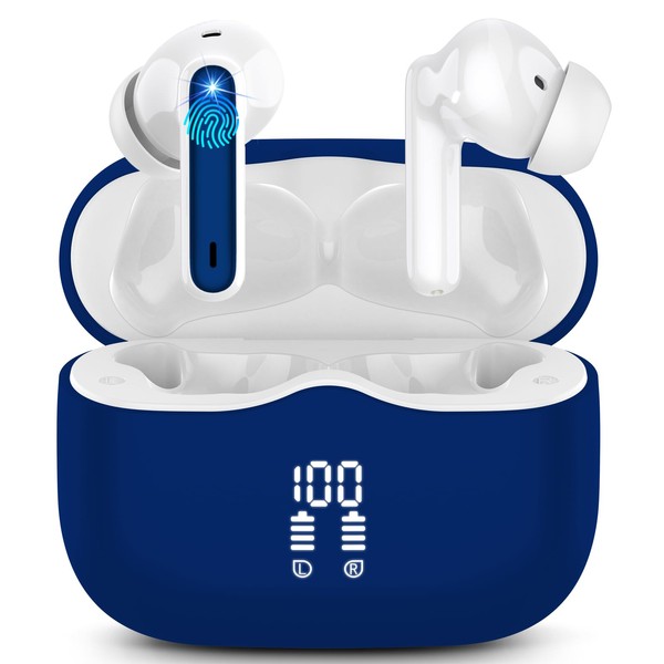 Bluetooth Headphones, Wireless Bluetooth 5.3 In-Ear Headphones Bluetooth with Noise