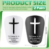 PullCrease 2 Pairs Mini Soccer Shin Guards Christian Faith 3.15