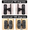 GIONAR Black gate Lock, Sliding Door Lock - 90/180 Degree