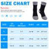 BBXWANG Unisex Waterproof Socks, Dark Grey-Black