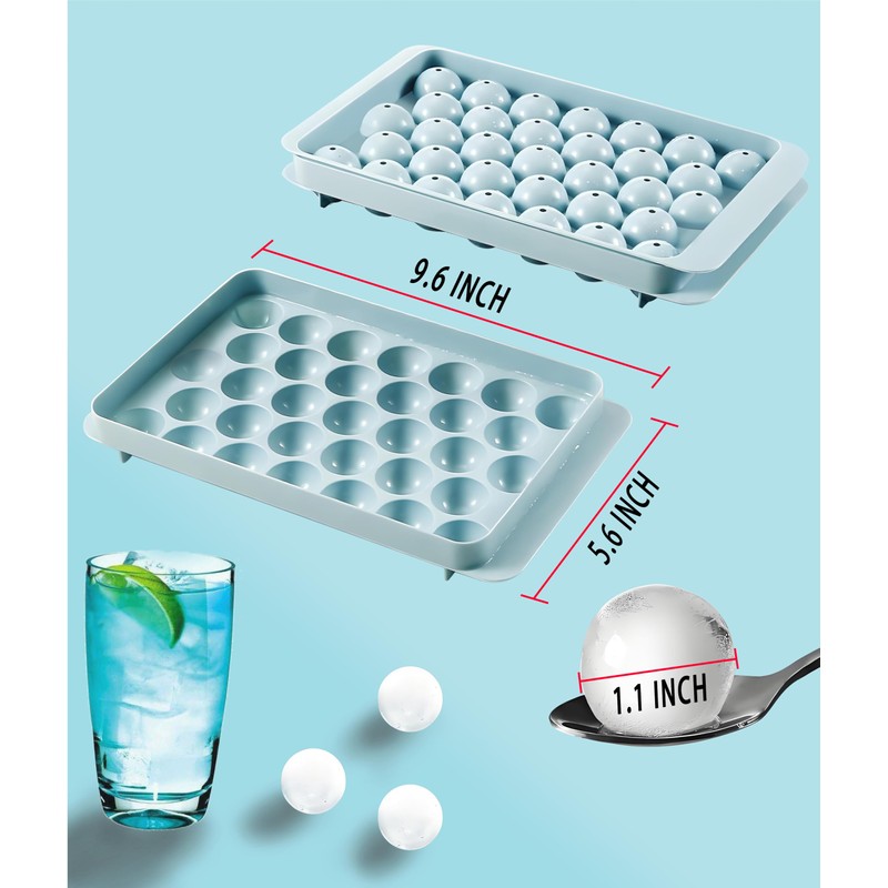 Argoeen Ice Cube Tray,66 pcs Ice Tray,Ice Cube Pop Out