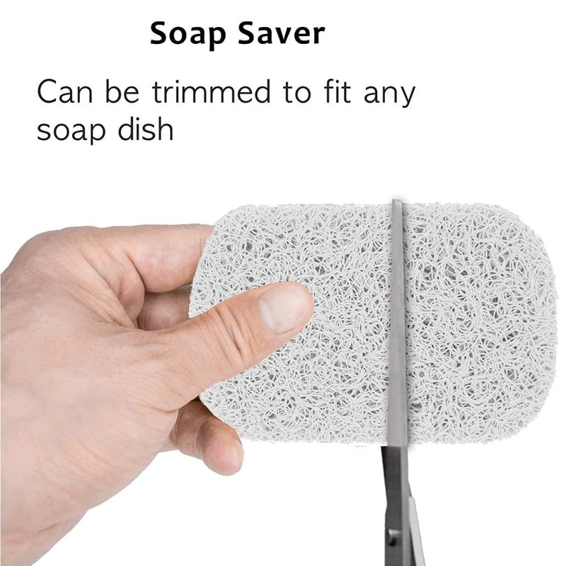 ZHjuju Soap Saver, Pack of 4 Soap Mat, Soap Dish