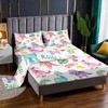 XYNHML Cute Dinosaur Fitted Sheet Set 4Pcs Dinosaurs Bed Sheets