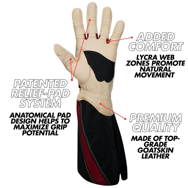 Bionic Women's Rose Gloves, X-Large Black