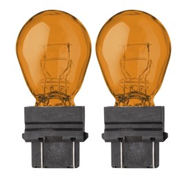 Flosser Incandescent 3757NA 3757A T25 27/7W 375701 Amber Turn Signal Light Bulbs Replacement Lamp (Pack of 2) Made in Germany