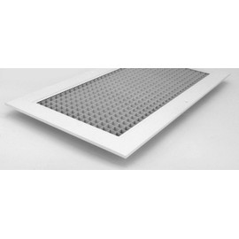 8" x 16" or 16" x 8" Cube Core Eggcrate Return Air Grille - Aluminum Rust Proof - HVAC Vent Duct Cover - White [Outer Dimensions: 9.75 X 17.75]