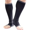 Men’s Compression Socks, Open Toe, For Men, , , blk,