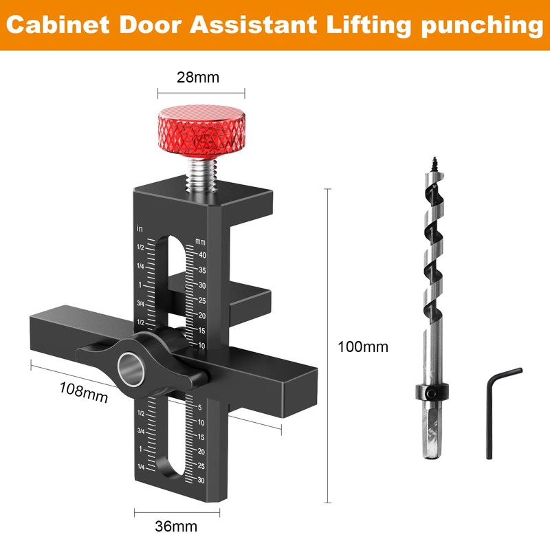 Sinpiode Cabinet Door Mounting Jig with Quick Edge Positioner –