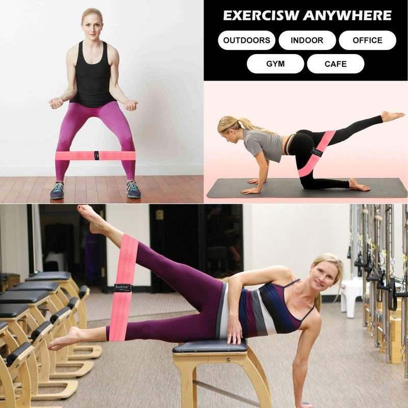 SturdyFoot Booty Band Set (3 Pieces): Fabric Resistance Bands for