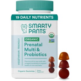 SMARTY PANTS - Organic Pre-Natal Multi Vitamin Wtih Probiotics - (120) Gummies