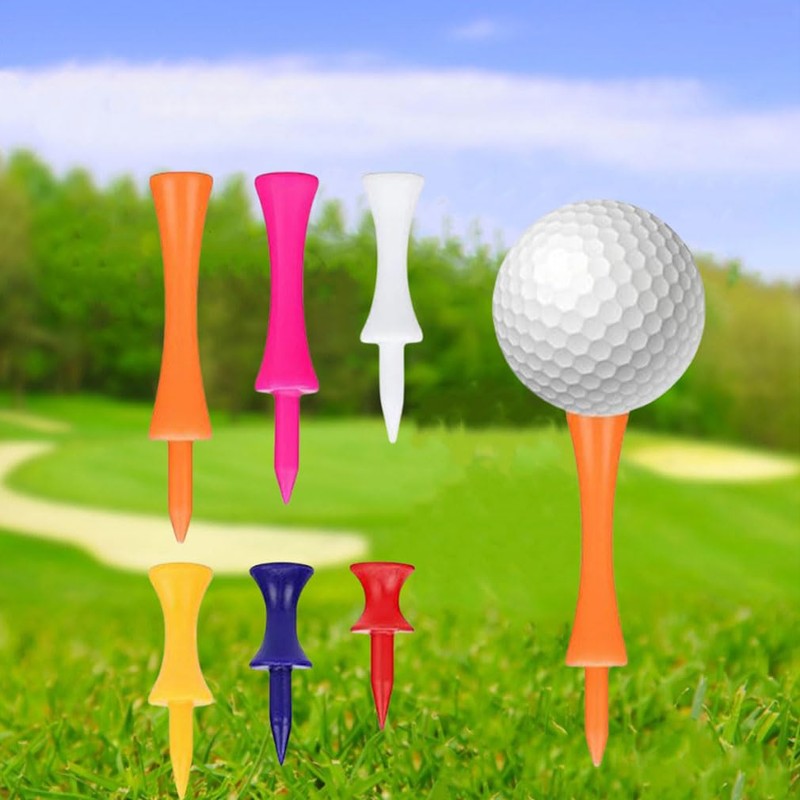 shaohui 70 Pcs Golf Tees, Mixed Sizes Plastic Golf Tees,Practical