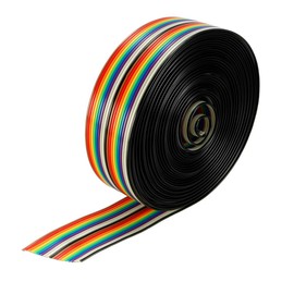 Sourcingmap Flat Ribbon Cable 20P Rainbow IDC Wire 1.27mm Pitch 5 Meters Long