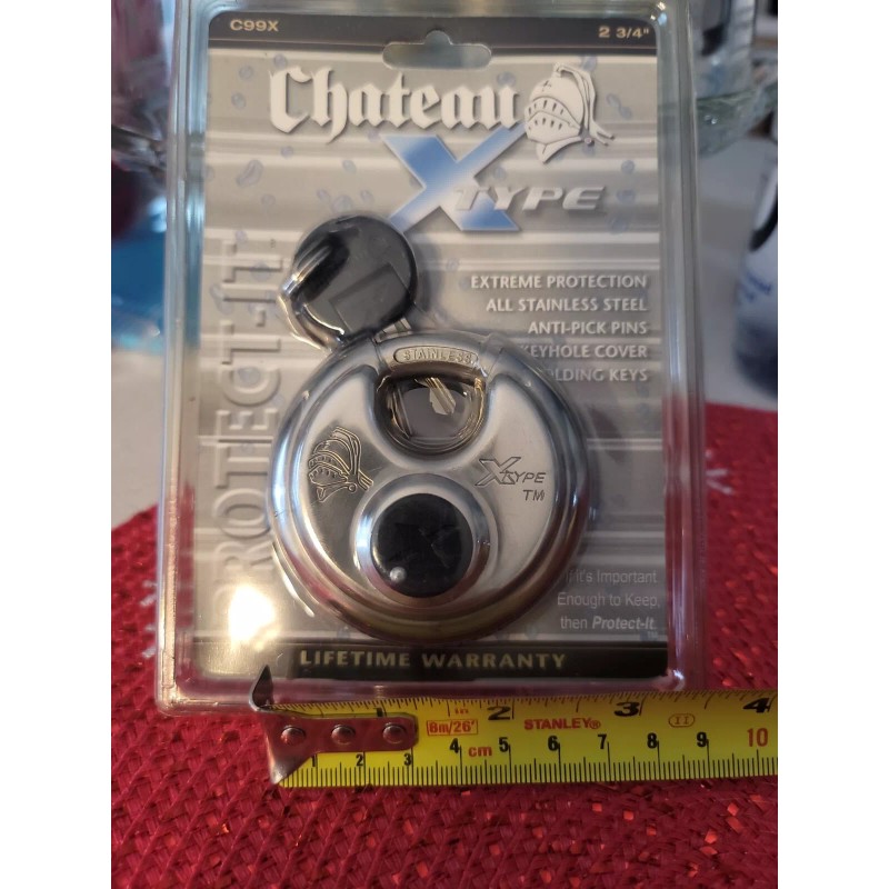 Chateau All Stainless Disc Lock X-Type EXtreme security