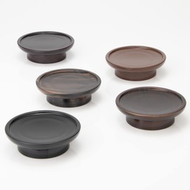 Kodachi Takatsuki (Half Pair) Offering Stand, Buddhist Altar, Grave Visit, Bon Festival, Wood Grain Color, Size: Approx. 3.7 x 3.7 x 1.2 inches (95 x 95 x 30 mm), Material: [Body] ABS [Surface Treatment], Product Weight: Approx. 1.9 oz (55 g), For Variou