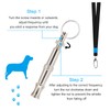 Andiker Dog Whistles with Lanyard 2 Pieces Professional Stainless Steel