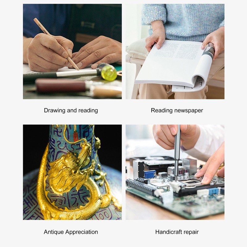 Headband Magnifier Glasses 1.5X 3X 8.5X 10X Magnification Head Mount