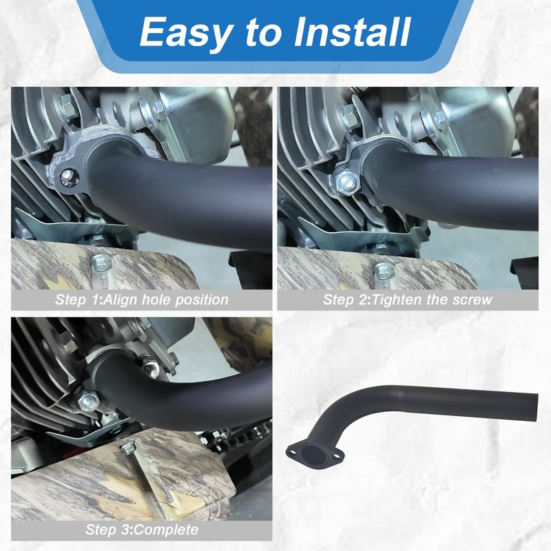 New Header Exhaust Pipe For Predator 420cc Go Kart &