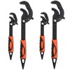 HEIHAK 4 PCS Multi-Function Adjustable Wrench, 0.6-1.2" & 1.2-2.4" Self