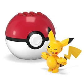 MEGA Pokémon Construction Toy Pokémon Evergreen Pikachu Ball for Kids Ages 6 and Up