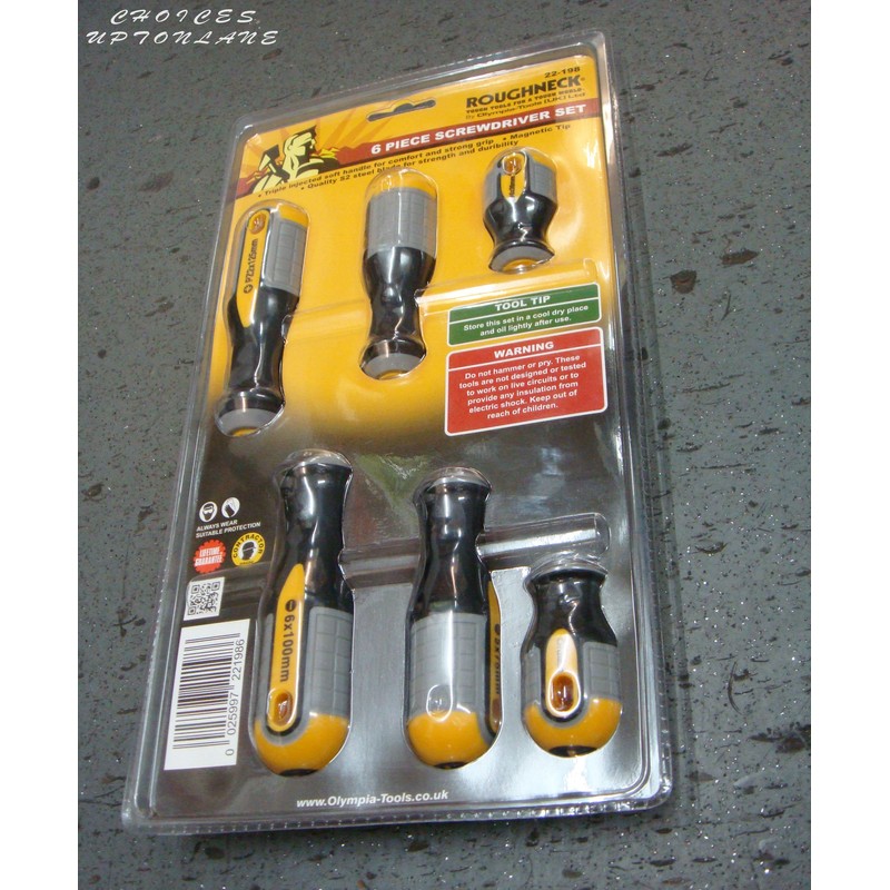 Roughneck ROU22198 Screwdriver Set - 6 piece