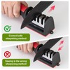 Professional 4-in-1 Knife Sharpener with Tungsten Steel & Ceramic Slots,
