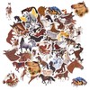 COLOFALLA Pack of 50 Horse Stickers for Children Stickers Waterproof