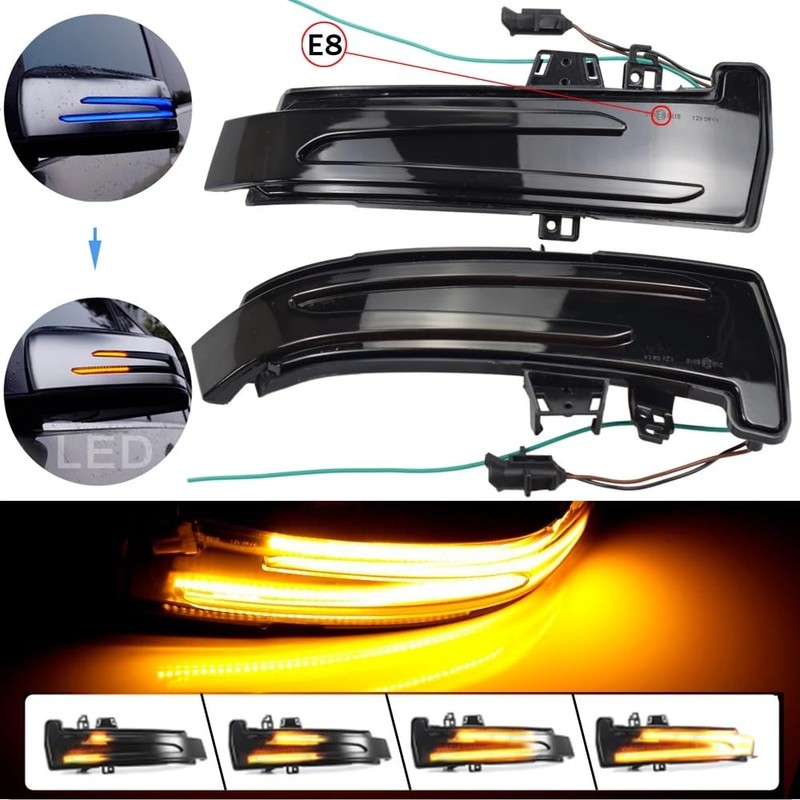 Kakulkomen Led Dynamic Turn Signal Light Side Mirror Blinker Sequential