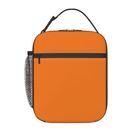 ukutarly Orange Lunch Box for Women Men Lunch Bag Reusable Insulated Lunchbox Lunchbags Lunch for Travel Work Picnic Office