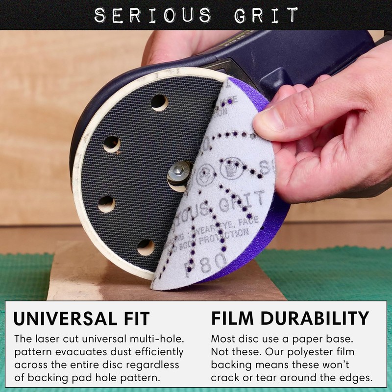 Serious Grit - 5-Inch 800 Grit Ceramic Multi-Hole Hook &