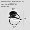 CANEOE Black Led Ceiling Light, 6000K Lighting Fixtures, Metal Creative