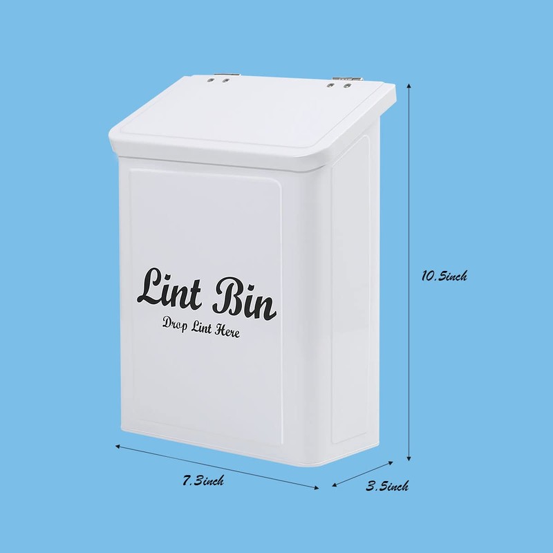 BLEOAKYNUT Lint Holder Bin for Laundry Room Magnetic Lint Box
